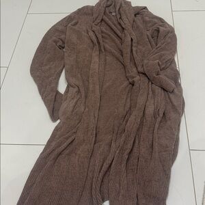 Barefoot Dreams® CozyChic™ Ultra Lite® Open Front Cardigan DRIFTWOOD Medium